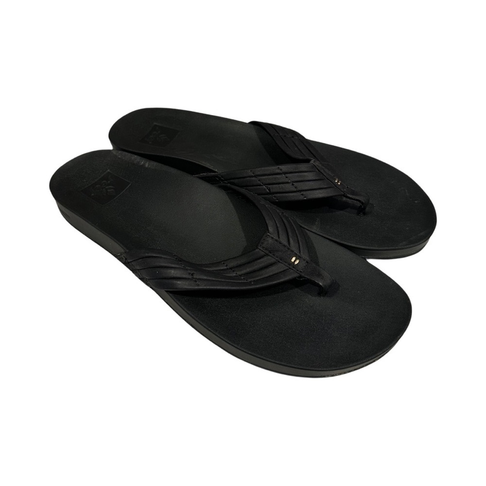 Reef Black Flip Flops Size 7